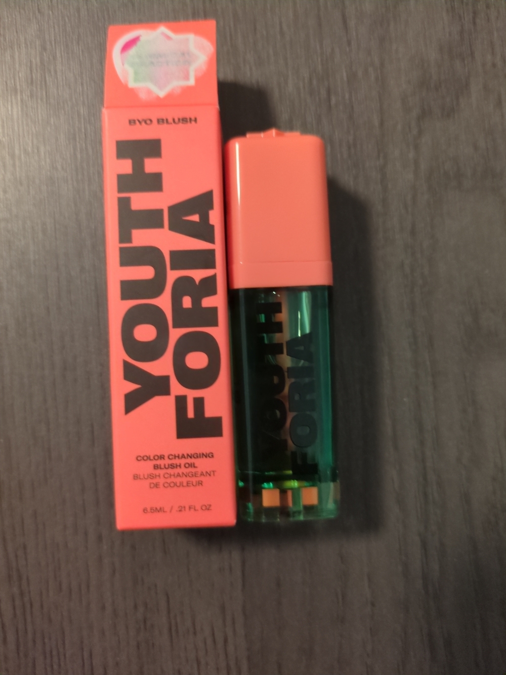 Youth Foria Color-Changing Blush Oil — Coral Pink